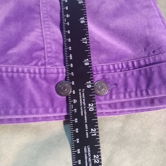 Purple "Velvet" Jacket Trucker Profile Size Large Brand Is (r)relativity EUC - Picture 10 of 13